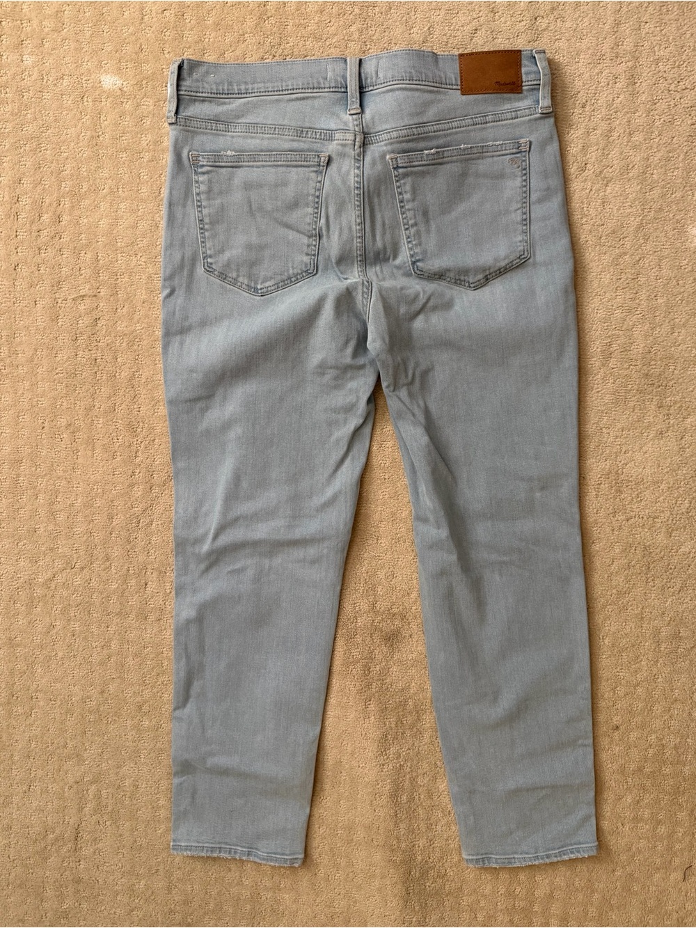 Madewell Women’s Light Blue Stovepipe Mid Rise Straight Leg Jeans - Picture 5 of 5
